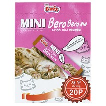 더캣츠 미니 베로베로 20p 고양이간식, 1개, 새우 20p