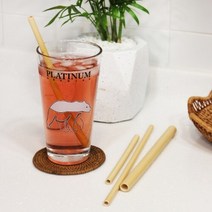 NPE 천연 대나무 빨대 밤부 나무 스트로우 3Size 카페 커피 _ 25cm