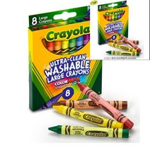 크레욜라 굵은수성 크레용8색 크레욜라크레용 어린이미술도구