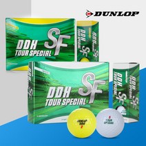 던롭 NEW DDH SF 골프볼 화이트옐로우12구, [화이트]