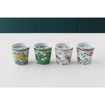 아떼스타 하나비 자왕무시 8종 일본 가정식 자완 차왕 차완 무시 일본식 계란찜 미소된장국 그릇, 그린 컵, 1개