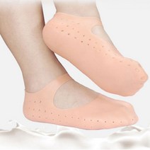 풋삭스 촉촉패드 발꿈치양말 발뒷꿈치갈라짐, 화이트/소형