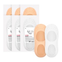 일상공감 보드랍족 발보호대, 스킨 3쌍+화이트 3쌍, M, 1개