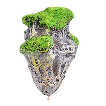 수족관 탱크 부동 바위 일시 중단 인공 돌 장식 물고기 경석 비행, 8.5x6x4.5cm