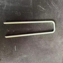 인조 잔디 설치용 알루미늄 고정 핀 U자형 100개 세트, 4mm 15cm
