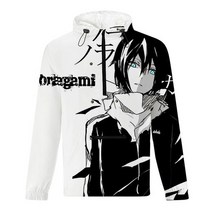남성코트 일본 애니메이션 Noragami 3D Print Mens 후드 자켓 슬림 피트 롱 슬리브 옴므 트렌디 윈드 브레이커 코트 브랜드 의류 Streetwear