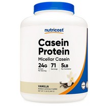 Nutricost Casein Protein Powder 카제인 프로틴 파우더 바닐라 5lb