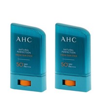 A.H.C 내추럴 퍼펙션 프레쉬 선스틱 SPF50+ PA++++, 22g, 2개입