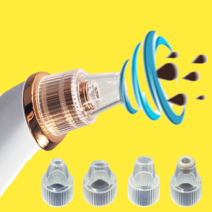 뉴제트 LED 고급형 5단 초강력 피지흡입기 블랙헤드 노폐물 제거기 여드름 압출기 코 피지 흡입기, 로즈 골드, JM-09