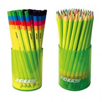 다복점빵 지구화학 졸리 목 색연필 레인보우 4색 (60자루) 1통 (랜덤1개), 상세페이지 참조