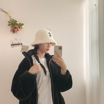 이니셜 자수 데일리 벙거지 모자