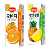 델몬트 오렌지 + 파인애플 드링크팩 190ml 각24팩