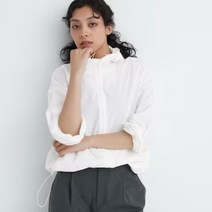 유니클로 재팬 여성 포켓터블 파카 휴대용 자켓 재킷 UV 자외선 차단 화이트 460892, XL