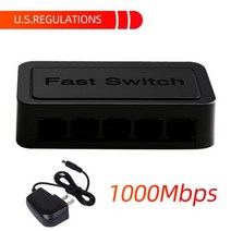 네트워크 스위치 허브 Kebidumei 8 포트 네트워크 스위치 기가비트 이더넷 10/100/1000Mbps RJ45 허브 인터, 05 US-5 Port 1000Mbps