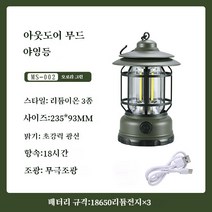 햇살이 돋다 캠핑 랜턴 램프 캠핑랜턴 텐트 USB 충전 등산 야외 실내 등 감성 조명 램프, 그린 트리튬전지 초강력 광속 18시간