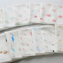 무루 땅콩기저귀 [무루]캐릭터 소프트 거즈손수건 10장