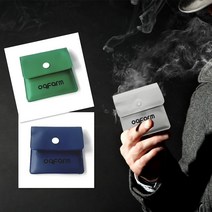 휴대용 재떨이 파우치형 포켓재떨이 흡연 매너 필수품 3색상, 그린