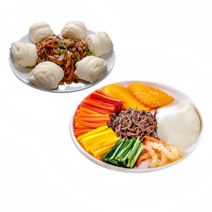 팜앤쿡 프리미엄 홈파티음식 2종 무쌈말이 고추잡채 밀키트 (생일상차림메뉴 생신상 집들이음식), 1813g, 1개