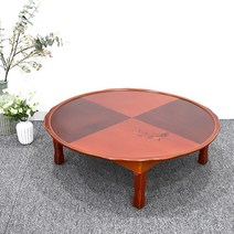 남원은행공방 원형 밥상 찻상 집들이상 접이식 4인 6인 지름 81cm 90cm, 원형 바둑 나비꽃 지름90cm