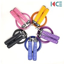 KCE 다이어트 와이어 줄넘기, 파스텔블루