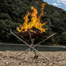 캠프파이어 캠핑 매쉬망 화로대 장작 땔감 불멍 접이식 화목 난로, 1개