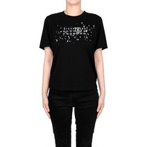 [MM6 MAISON MARGIELA] [명품]MM6 23SS 블랙 원 넘버스 티셔츠 S6