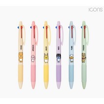 카카오프렌즈 3색 볼펜 캐릭터 멀티 볼펜 0.7mm, 프로도