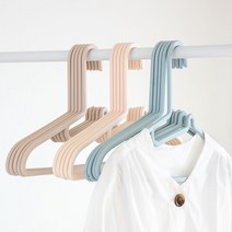 비스토어 프리미엄 플라스틱 옷걸이 5P, 블루 5P