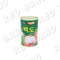 식재료 백도복숭아캔 2절 펭귄 400g X4 ffff