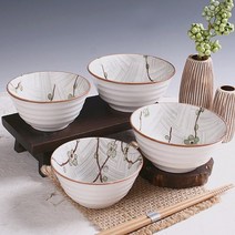 분청 설매화 공기대접 2인세트