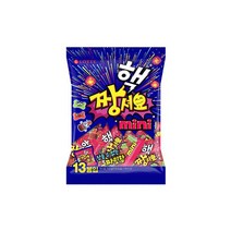 롯데 핵짱셔요 미니 벌크 195g 젤리 탕비실 어린이집 사무실간식 주전부리, 9개