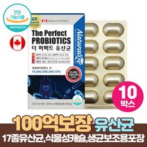 젠유산균 스마일린 프로바이오스틱 100억 유산균 락토바실러스 람노서스 루테리 장건강 장내 유익균증식 유해균억제 도움 식약처인증 건강기능식품, x 10박스, 510mg 60캡슐