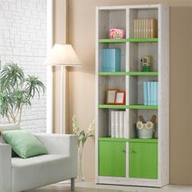 콕스 5단 수납 책장 900, 색상:핑크삼나무