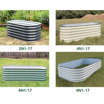 조경 플랜트 화단 울타리 경계 텃밭 베란다 옥상 상자, 연한 녹색 L모양 213x213x43 cm