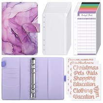 컴퍼니24 SKYDUE 지퍼 현금 봉투가 버짓 바인더 Bule, Mabble Purple
