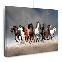 유홍아트 백마도 팔마도 칠마도 말 그림 액자 프레임 30호(91x65cm) (5588887), 1.명예칠마도/프레임액자(검정)