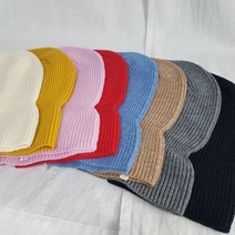 상상그이상 여성용 바라클라바 니트또또 넥워머 남녀공용 후드넥 발열목도리 골지비니 방한모자 똑딱 투버튼 8컬러