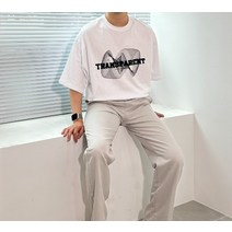 트랜스 페어런트 박스 반팔티