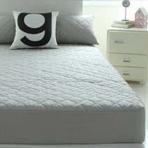 바숨 순면누빔 침대 매트리스커버 라지킹(LK) 170x210