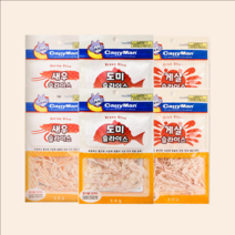 캐티맨 맛살슬라이스 2종 30g x6개 도미 새우, 단품