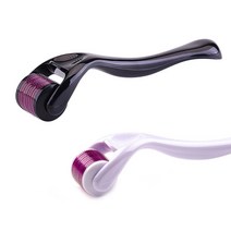헬시 케어 540 더마 롤러 바늘 기구 얼굴 0.2mm 0.25mm 0.3mm-티타늄 스킨 도구 블랙 화이트 1 개, Black 2.50mm