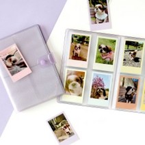 PGM1*^몰포토카드북(단추형) M 사진앨범 정리첩 사진 형첩 미니 포켓 폴라로이드 정리^*1췤pgm, *^^옵션*^03 오로라퍼플