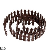 100cm x 3/5cm DIY 미니 작은 울타리 장벽 나무 공예 미니어처 요정 정원 홈 인테리어 어린이 키즈 인형 집 액세서리, B10