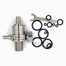 에어 레귤레이터 pcp airforce m18x1.5 고압 밸브 직접 분사 밸브 8mm 필 니플 4500psi 40mpa 게이지 스테인레스 스틸 테스트 밸브, 5.5mm 한 구멍 8mm