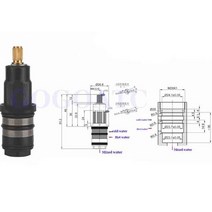 수전손잡이 수도꼭지 샤워 온도 조절 밸브 범용 혼합, 5.5