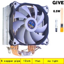 X79 X99 2011 CPU 쿨러 6 히트 파이프 120mm 4 핀 PWM RGB 인텔 LGA 775 1200 1155 1356 AMD3 AM4 냉각 팬, 01 1 FAN_03 4pin LAG INTEL AMD