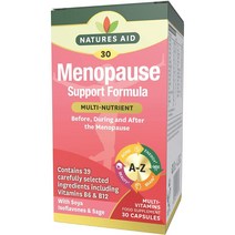 영국 네이처스 에이드 natures aid Menopause 메노포즈 멀티비타민 포뮬라 30캡슐, 1팩