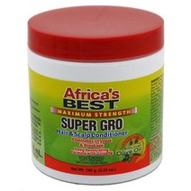 Africas Best 맥시멈 스트렝스 슈퍼 그로 헤어 두피 컨디셔너 148.8g5.5온스 3팩