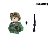 호환레고 WW2 군대 빌딩 블록 소련 미국 영국 프랑스 중국 군인 미니 액션 피규어 브릭 장난감 어린이 크, 11 1pcs