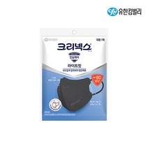 크리넥스 마스크 KF80 라이트핏 입체형 마스크, 1개입, 20개, 검정색